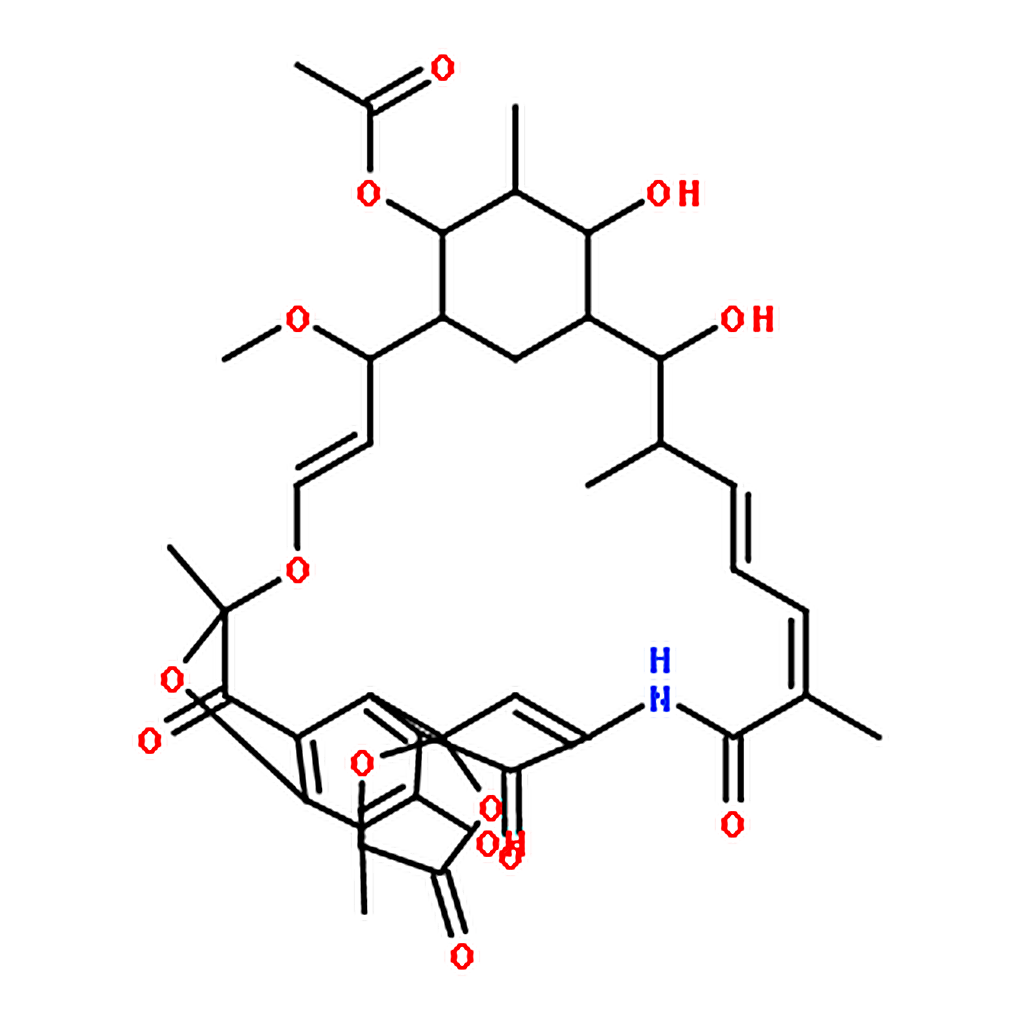 RHAWN Spiro[1,3-dioxolane-2,9'(6'H)-[2,7](epoxypentadeca[1,11,13]trienimino)naphtho[2,1-b]furan]-1