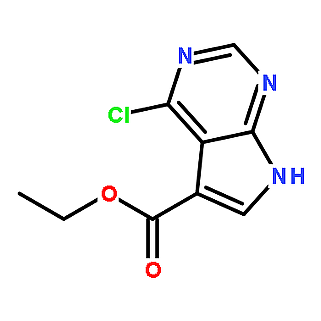 RHAWN Ethyl 4-chloro-7H-pyrrolo[2，3-d]pyrimidine-5-carboxylate