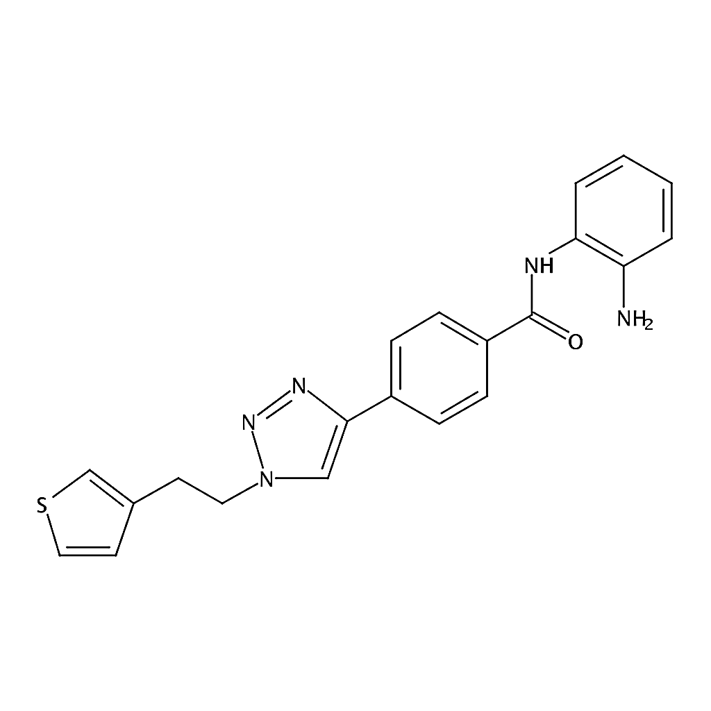 RHAWN <i>N</i>-(2-Aminophenyl)-4-[1-[2-(3-thienyl)ethyl]-1<i>H</i>-1,2,3-triazol-4-yl]benzamide