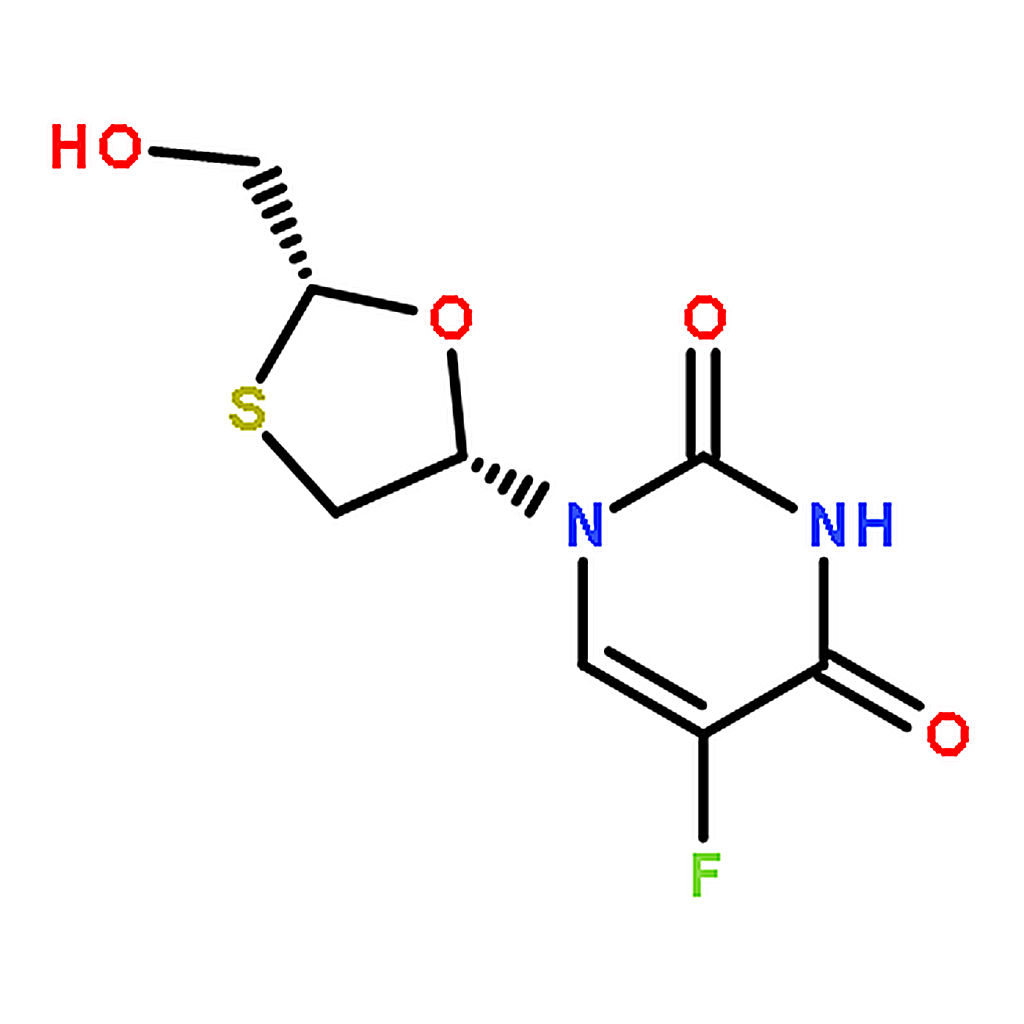 RHAWN cis 5-Fluoro-1-[2-(hydroxymethyl)-1，3-oxathiolan-5-yl]-2，4(1H，3H)- pyrimidinedione