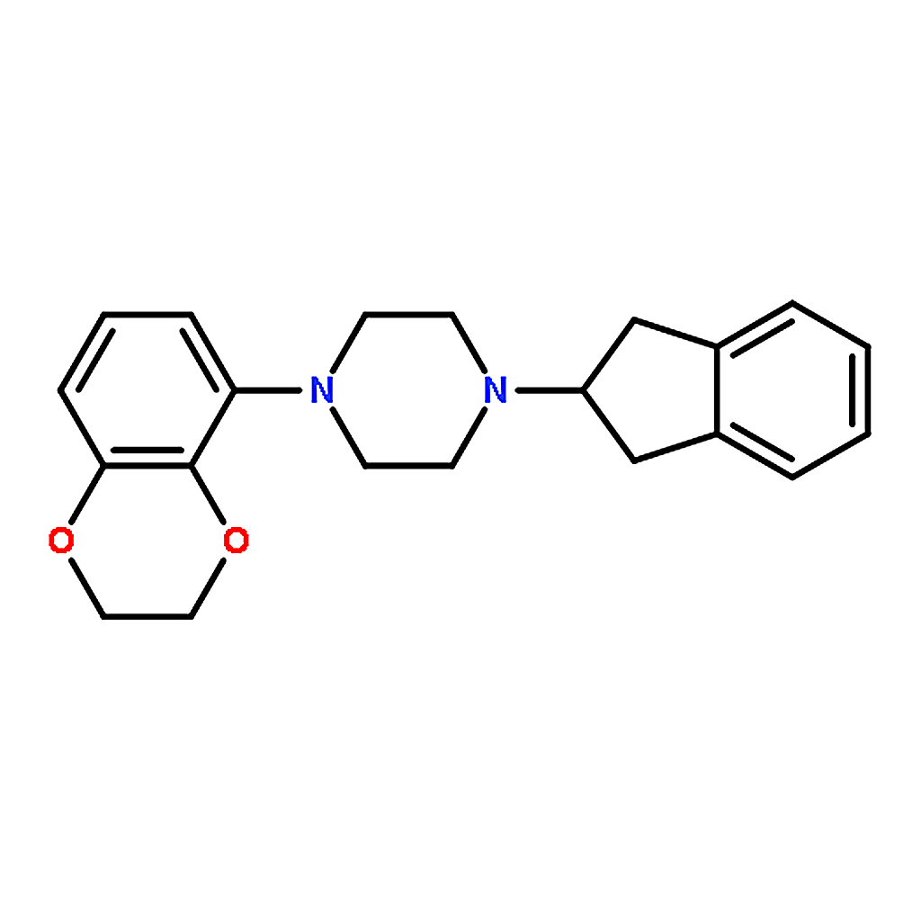 RHAWN 1-(2,3-Dihydro-1,4-benzodioxin-5-yl)-4-(2,3-dihydro-1H-inden-2-yl)piperazine