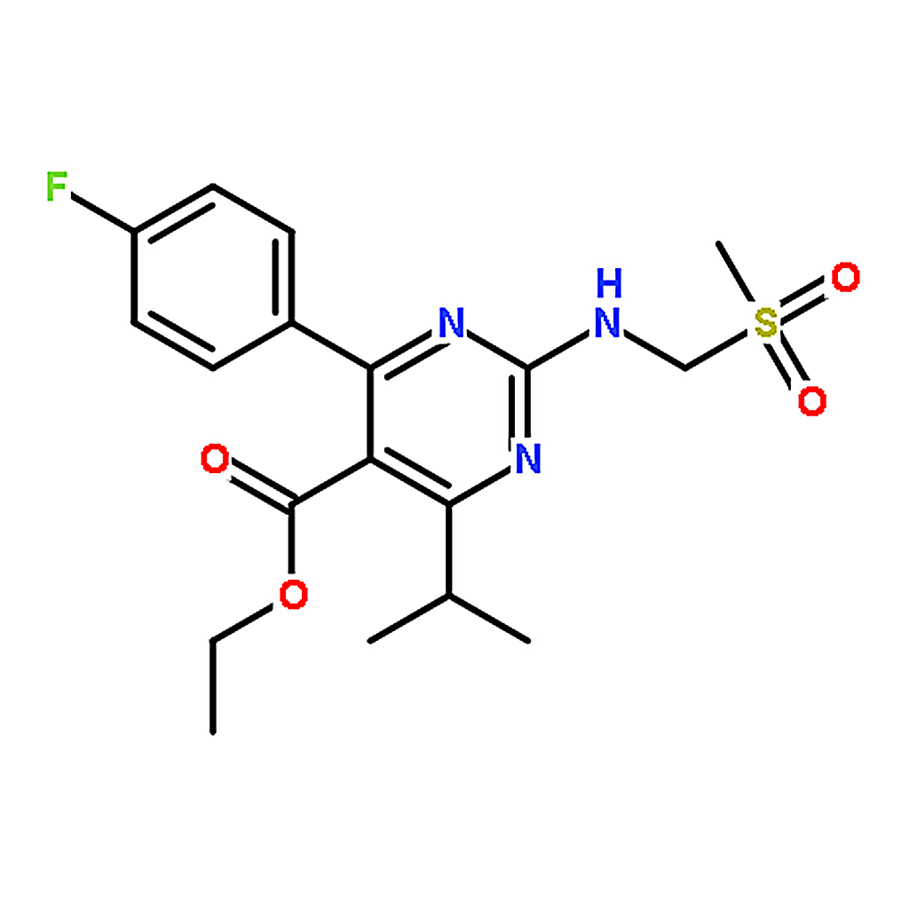 RHAWN Ethyl 4-(4-fluorophenyl)-6-isopropyl-2-(N-methylmethylsulfonamido)pyrimidine-5-carboxylate