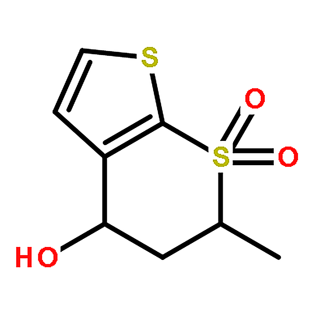 RHAWN (4R，6S)-6-Methyl-7，7-dioxo-5，6-dihydro-4H-thieno[2，3-b]thiopyran-4-ol