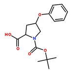 RHAWN (2S,4S)-1-(tert-Butoxycarbonyl)-4-phenoxypyrrolidine-2-carboxylic acid