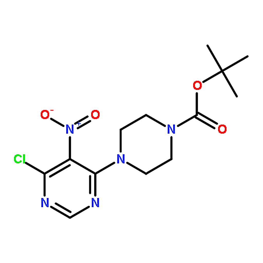RHAWN 1-Boc-4-(6-Chloro-5-nitro-4-pyrimidinyl)piperazine