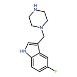 RHAWN 5-Fluoro-3-(piperazin-1-ylmethyl)-1H-indole