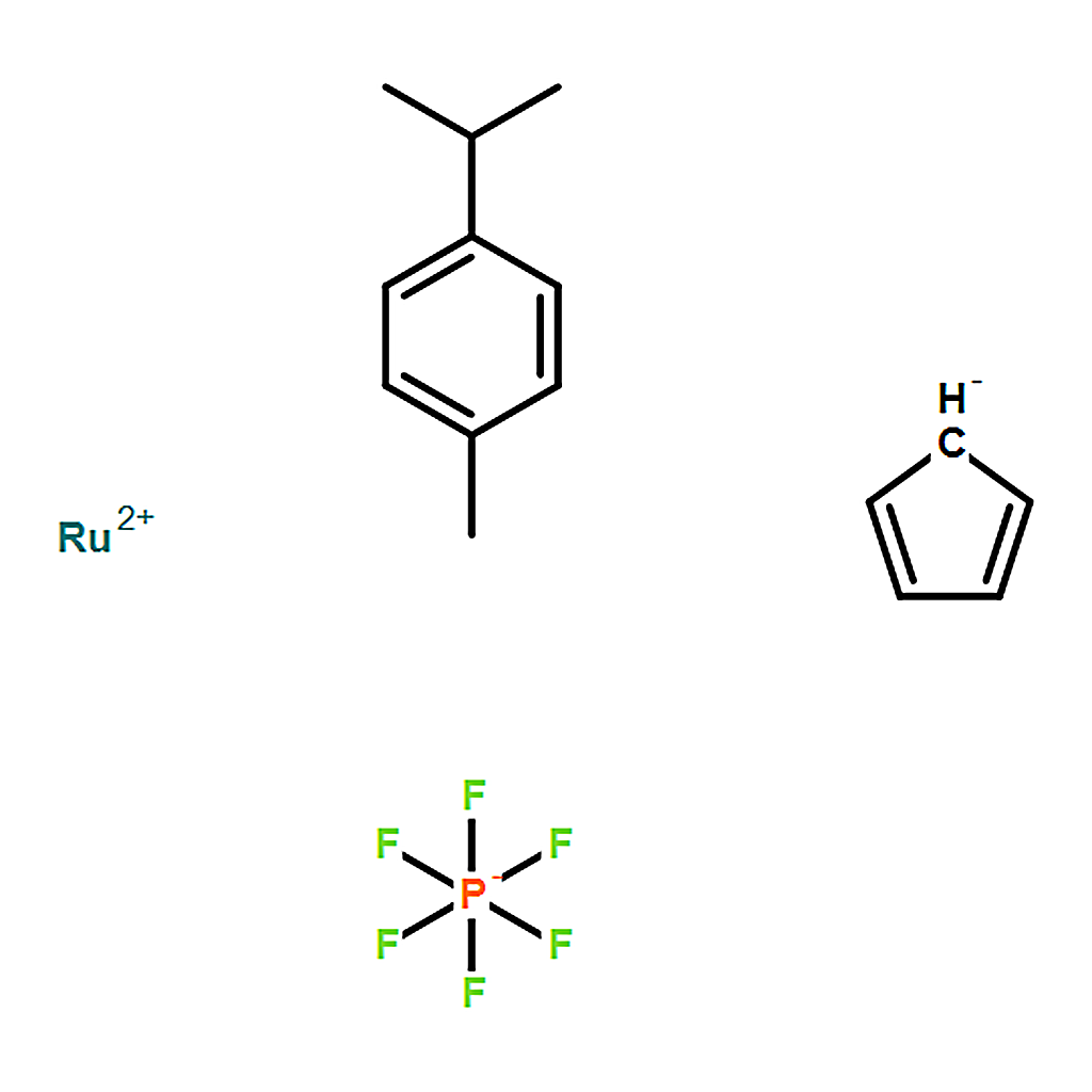 RHAWN CYCLOPENTADIENYL(P-CYMENE)RUTHENIUM (II) HEXAFLUOROPHOSPHATE， MIN