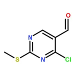 RHAWN 4-Chloro-2-(methylsulfanyl)pyrimidine-5-carbaldehyde