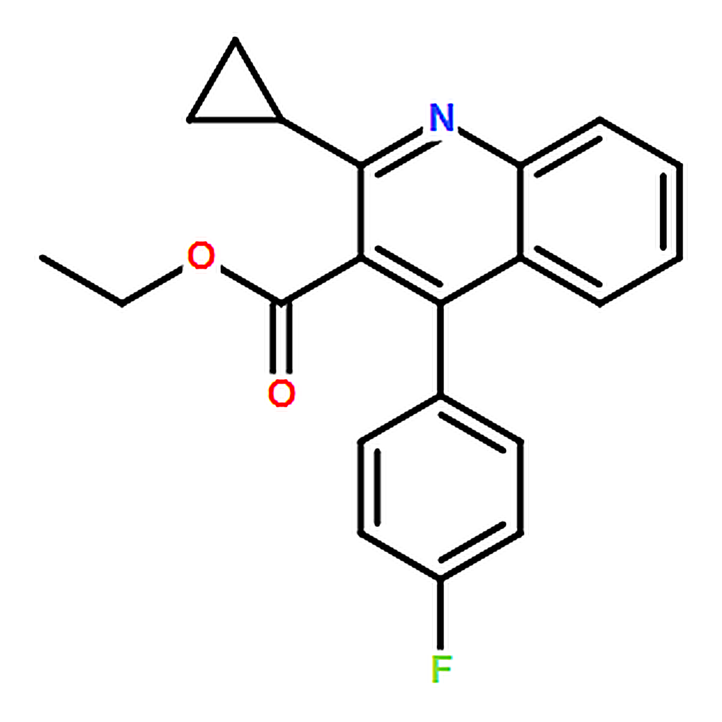 RHAWN Ethyl 2-cyclopropyl-4-(4-fluorophenyl)quinoline-3-carboxylate