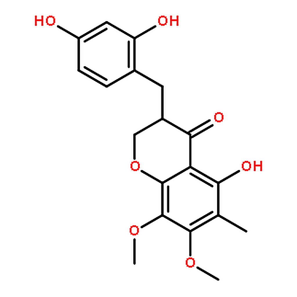 RHAWN 5-Hydroxy-7，8-dimethoxy-6-methyl-3-(3'，4'-dihydroxybenzyl)chroman-4-one