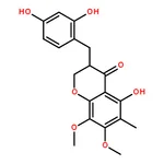 RHAWN 5-Hydroxy-7,8-dimethoxy-6-methyl-3-(3',4'-dihydroxybenzyl)chroman-4-one