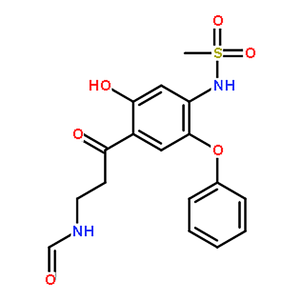 RHAWN N-{[4-[2-(Formylamino)acetyl]-5-hydroxy-2-phenoxyphenyl}methanesulfonamide