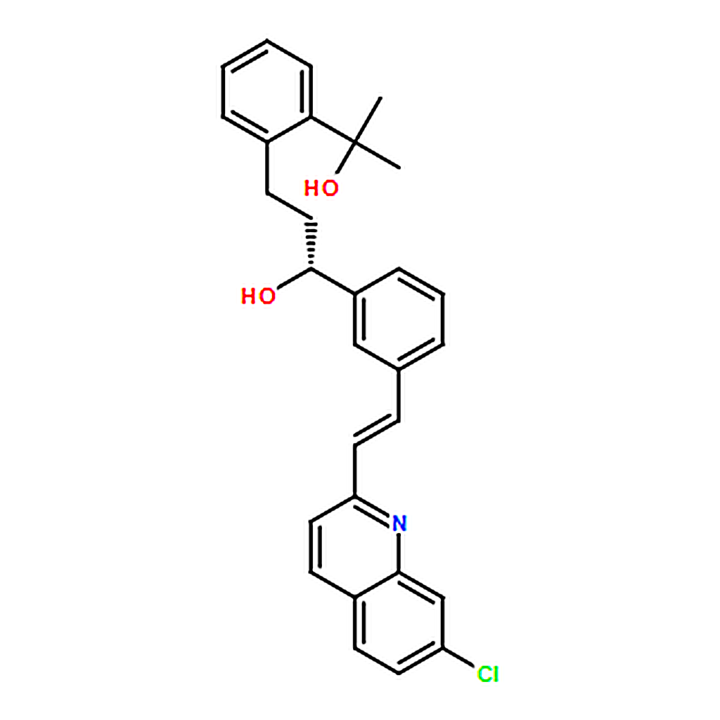 RHAWN 2-[3-(R)-[3-(2-(7-Chloro-2-quinolinyl)ethenyl)phenyl]-3-hydroxypropyl]phenyl-2-propanol