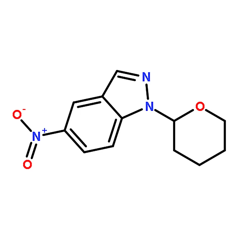RHAWN 5-Nitro-1-(tetrahydro-2H-pyran-2-yl)-1H-indazole