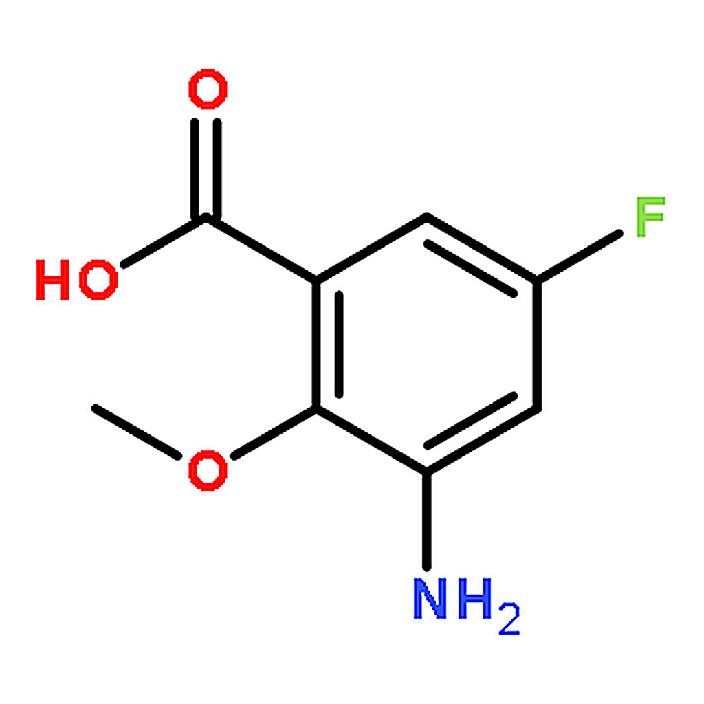 RHAWN 3-Amino-5-fluoro-2-methoxy-benzoic acid