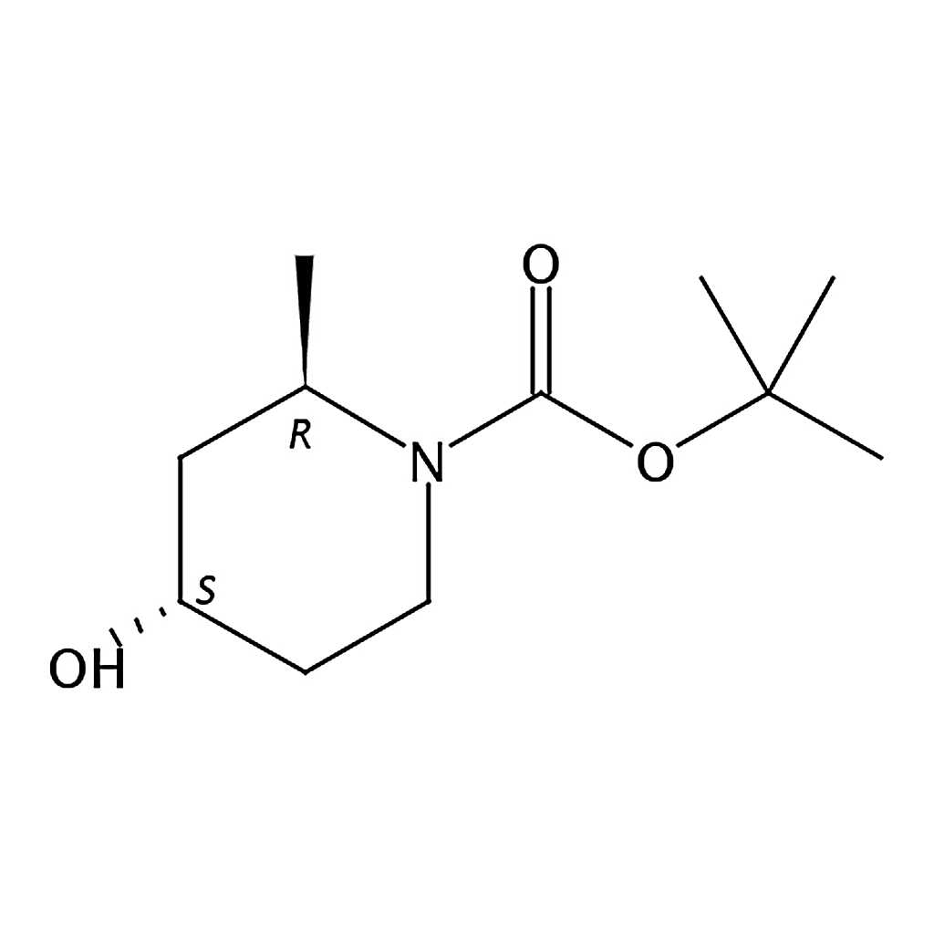 RHAWN (2R,4S)-rel-tert-Butyl 4-hydroxy-2-methylpiperidine-1-carboxylate