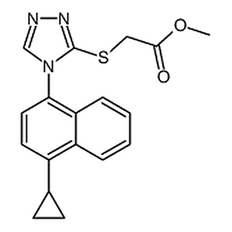 RHAWN Methyl 2-((4-(4-cyclopropylnaphthalen-1-yl)-4H-1,2,4-triazol-3-yl)thio)acetate