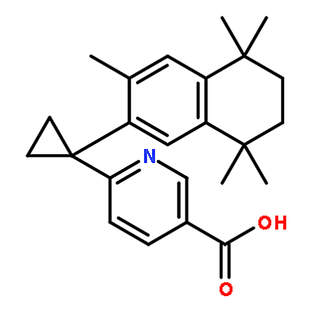 RHAWN 6-(1-(3，5，5，8，8-Pentamethyl-5，6，7，8-tetrahydronaphthalen-2-yl)cyclopropyl)nicotinic acid