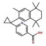 RHAWN 6-(1-(3,5,5,8,8-Pentamethyl-5,6,7,8-tetrahydronaphthalen-2-yl)cyclopropyl)nicotinic acid
