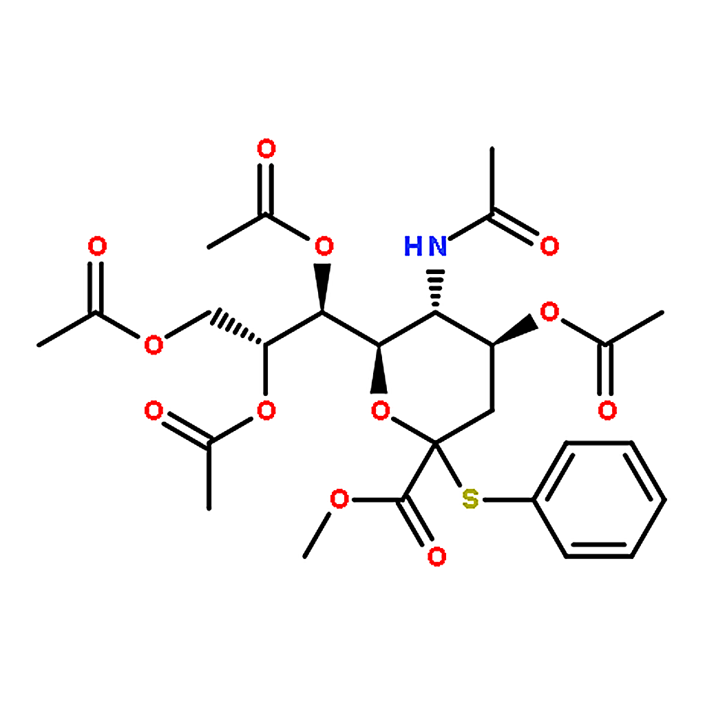 RHAWN MEthyl (phenyl 5-acetamido-4,7,8,9-tetra-o-acetyl-3,5-dideoxy-2-thio-d-glycero-d-galacto-2-n