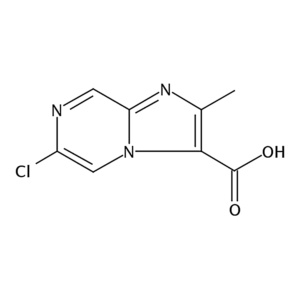 RHAWN 6-Chloro-2-methylimidazo[1,2-a]pyrazine-3-carboxylic acid