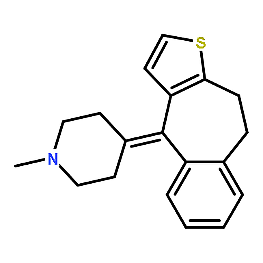 RHAWN 4-(9,10-Dihydro-4H-benzo[4,5]cyclohepta[1,2-b]thiophen-4-ylidene)-1-methylpiperidine
