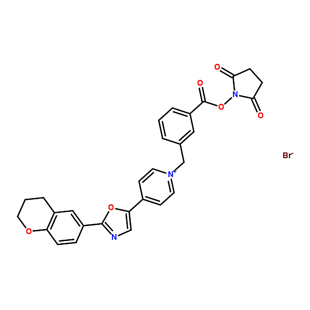 RHAWN N-(3-Succinimidyloxy-carbonyl-phenyl)-methyl-4-(2-(6-(3,4-dihydro-2H-1-benzopyranyl))-5-oxaz