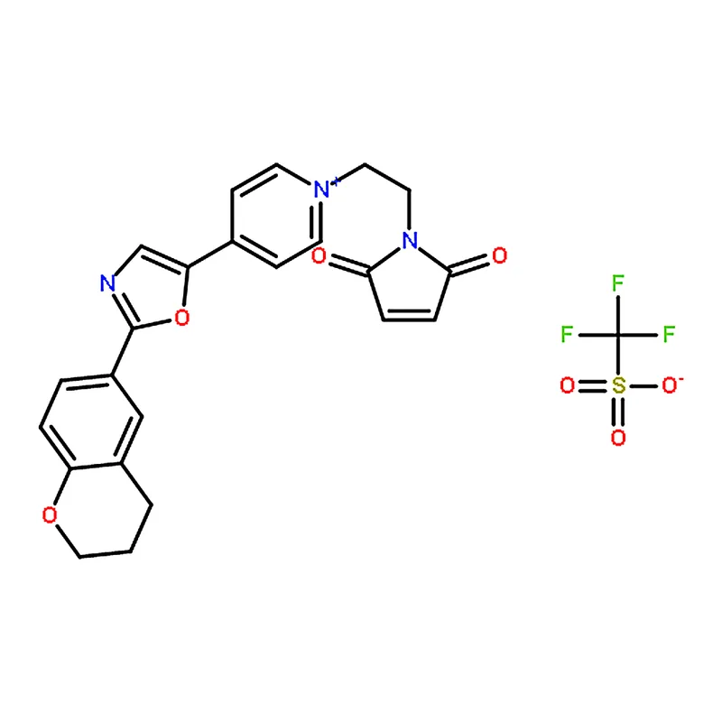 RHAWN N-(N'-Maleinimidyl-2-ethyl)-4-(2-(6-(3,4-dihydro-2H-1-benzopyranyl))-5-oxyzolyl) pyridinium