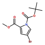 RHAWN 1-tert-Butyl 2-methyl 4-bromo-1H-pyrrole-1,2-dicarboxylate
