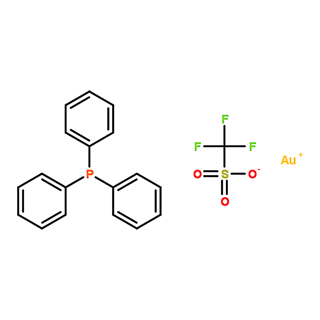 RHAWN Triphenylphosphinegold(I) trifluoromethanesulfonate