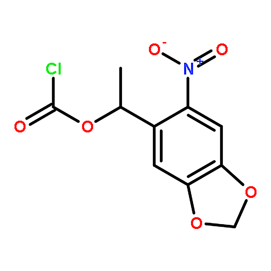 RHAWN 1-(6-Nitrobenzo[d][1，3]dioxol-5-yl)ethyl Carbonochloridate