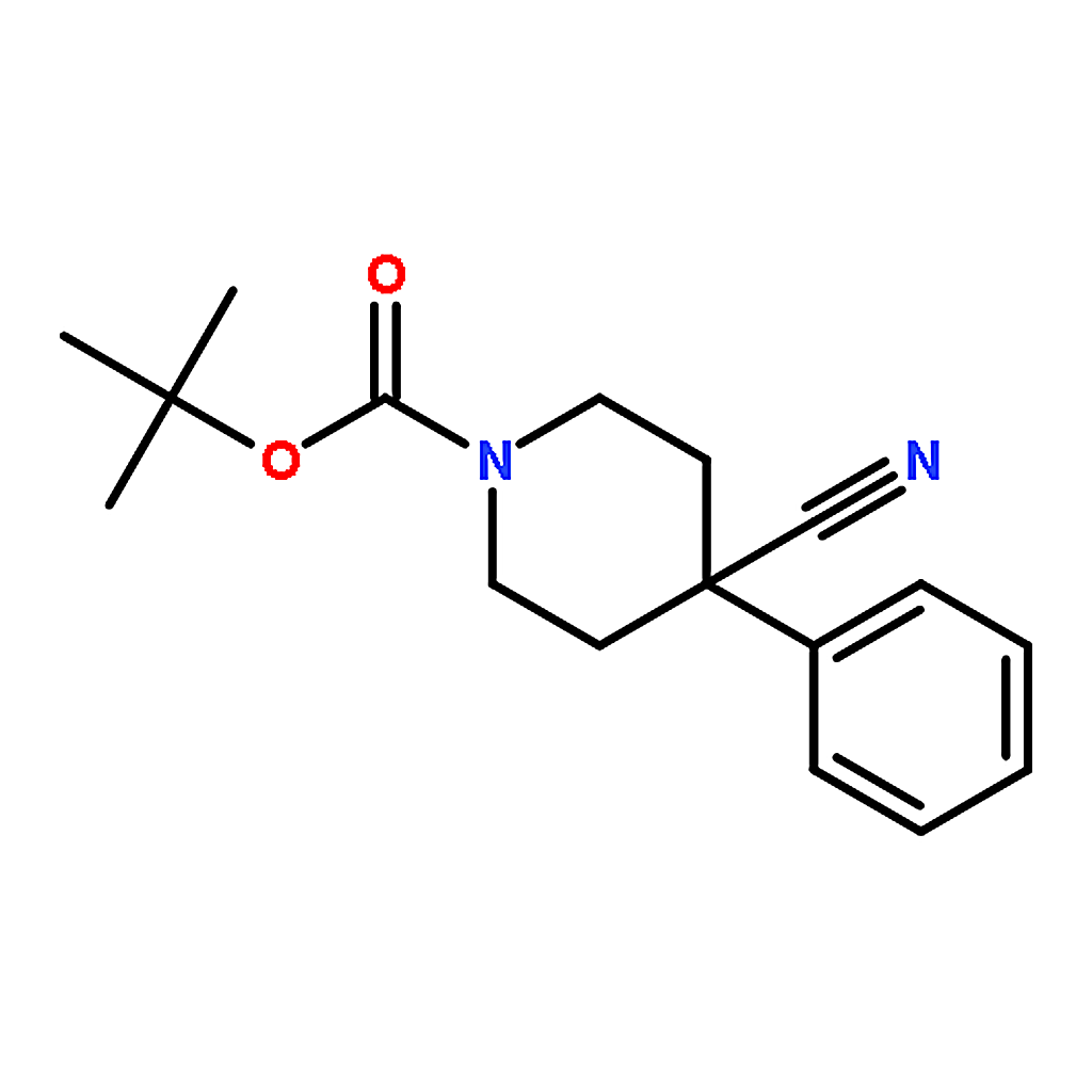 RHAWN tert-Butyl 4-cyano-4-phenylpiperidine-1-carboxylate