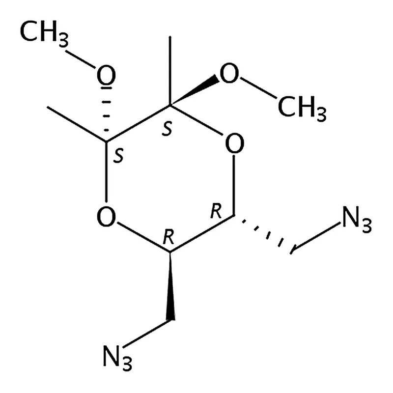 RHAWN (2<i>S</i>,3<i>S</i>,5<i>R</i>,6<i>R</i>)-5,6-Bis(azidomethyl)-2,3-dimethoxy-2,3-dimethyl-1,