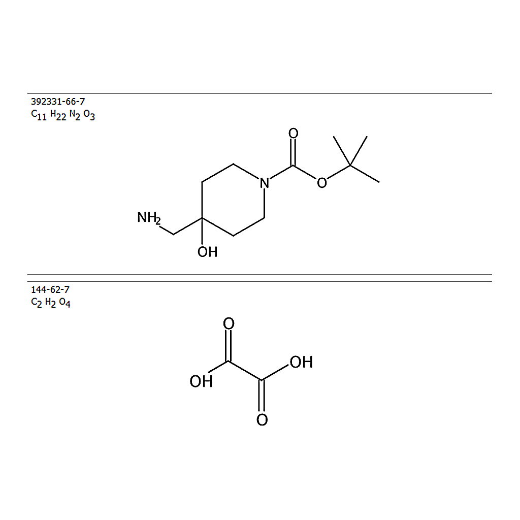 RHAWN tert-Butyl 4-(aminomethyl)-4-hydroxypiperidine-1-carboxylate oxalate