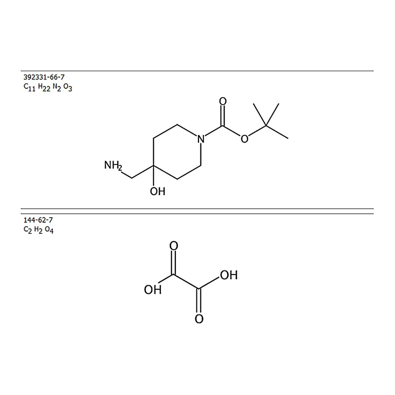 RHAWN tert-Butyl 4-(aminomethyl)-4-hydroxypiperidine-1-carboxylate oxalate