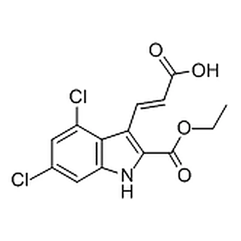 RHAWN 3-(4,6-Dichloro-2-(ethoxycarbonyl)-1H-indol-3-yl)acrylic acid