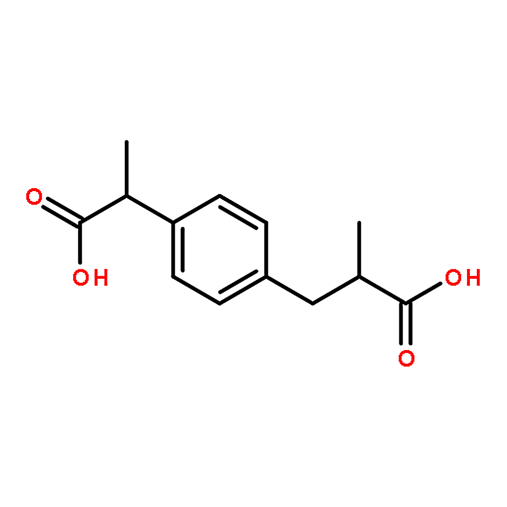 RHAWN 3-(4-(1-Carboxyethyl)phenyl)-2-methylpropanoic acid