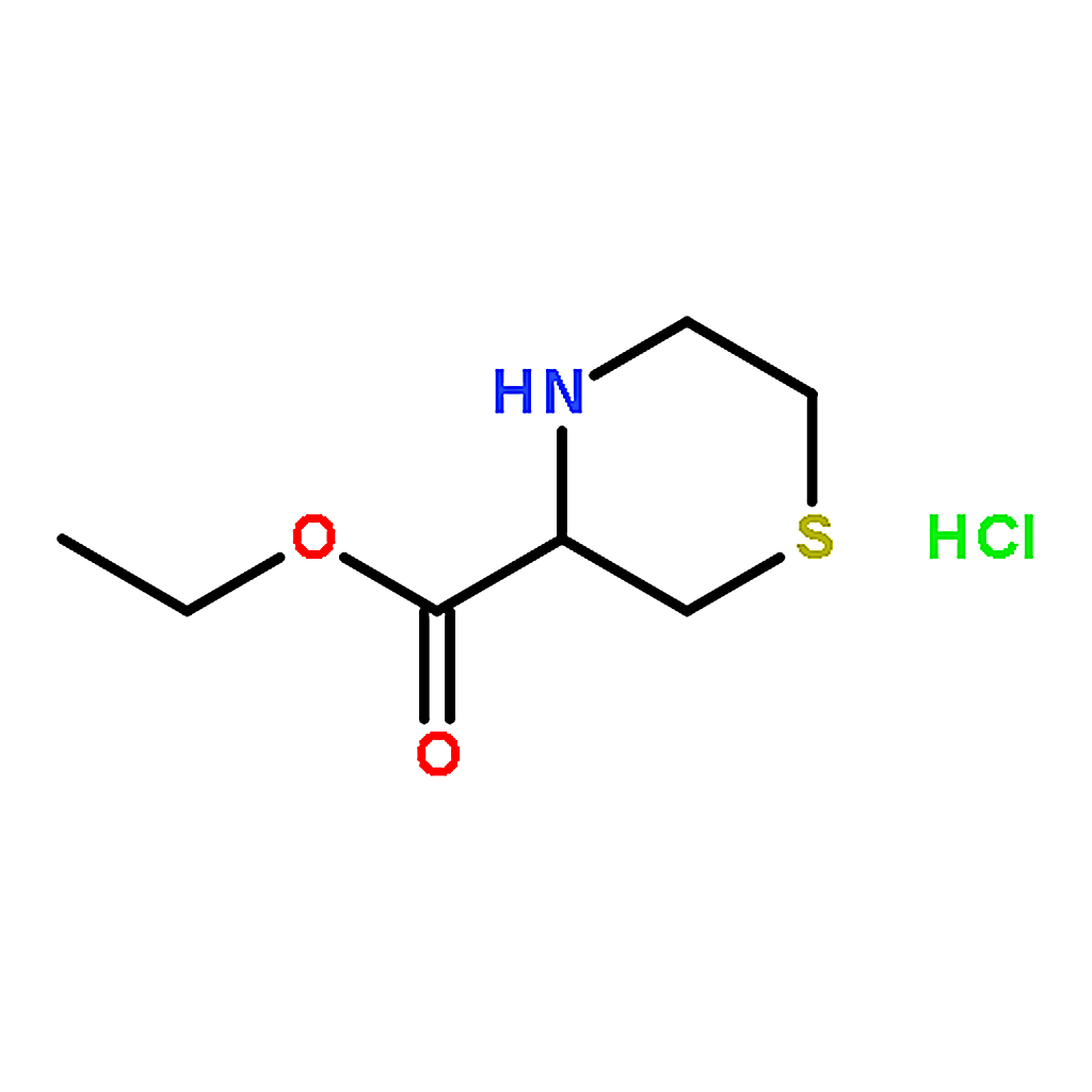 RHAWN THIOMORPHOLINE-3-CARBOXYLIC ACID ETHYL ESTER HYDROCHLORIDE
