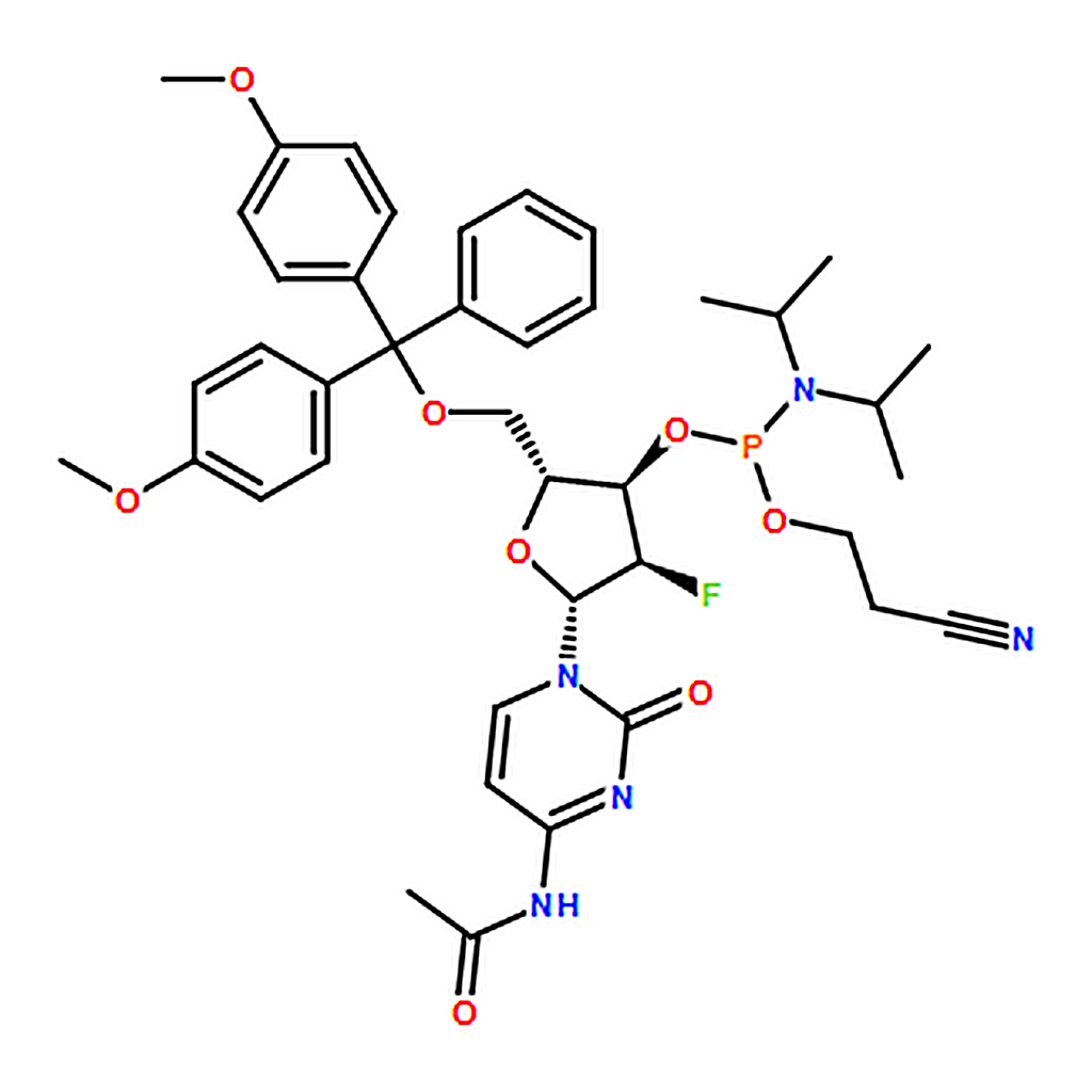 RHAWN (2R,3R,4R,5R)-5-(4-Acetamido-2-oxopyrimidin-1(2H)-yl)-2-((bis(4-methoxyphenyl)(phenyl)methox