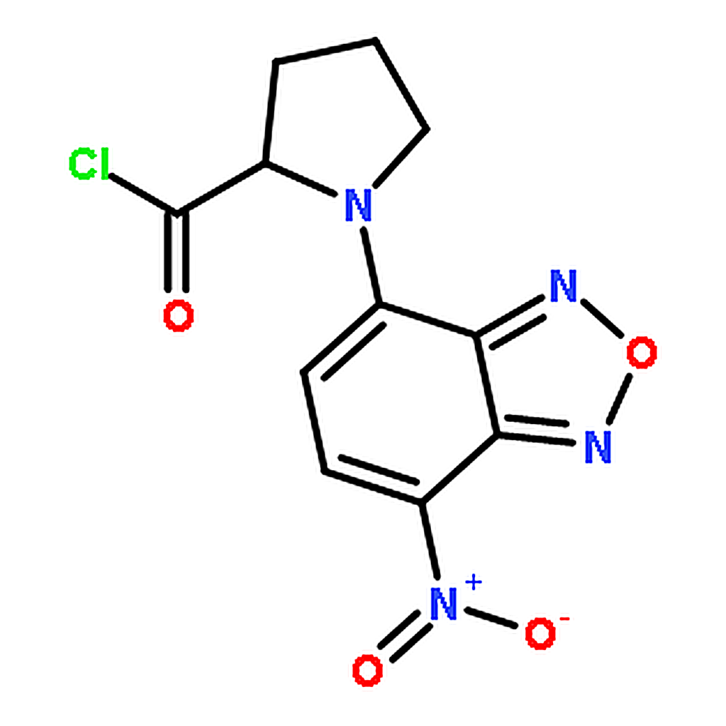 RHAWN (<i>S</i>)-(-)-NBD-Pro-COCl [=(<i>S</i>)-(-)-4-Nitro-7-(2-chloroformylpyrrolidin-1-yl)-2,1,3
