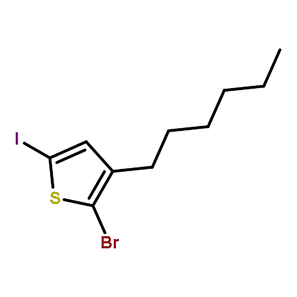 RHAWN 2-Bromo-3-hexyl-5-iodothiophene (stabilized with Copper chip)