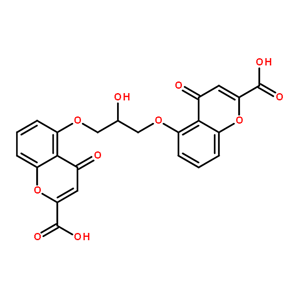 RHAWN 5,5'-((2-Hydroxypropane-1,3-diyl)bis(oxy))bis(4-oxo-4H-chromene-2-carboxylic acid)