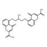 RHAWN 5,5'-((2-Hydroxypropane-1,3-diyl)bis(oxy))bis(4-oxo-4H-chromene-2-carboxylic acid)