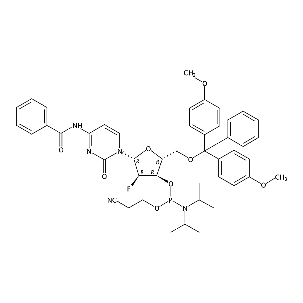 RHAWN (2R,3R,4R,5R)-5-(4-Benzamido-2-oxopyrimidin-1(2H)-yl)-2-((bis(4-methoxyphenyl)(phenyl)methox
