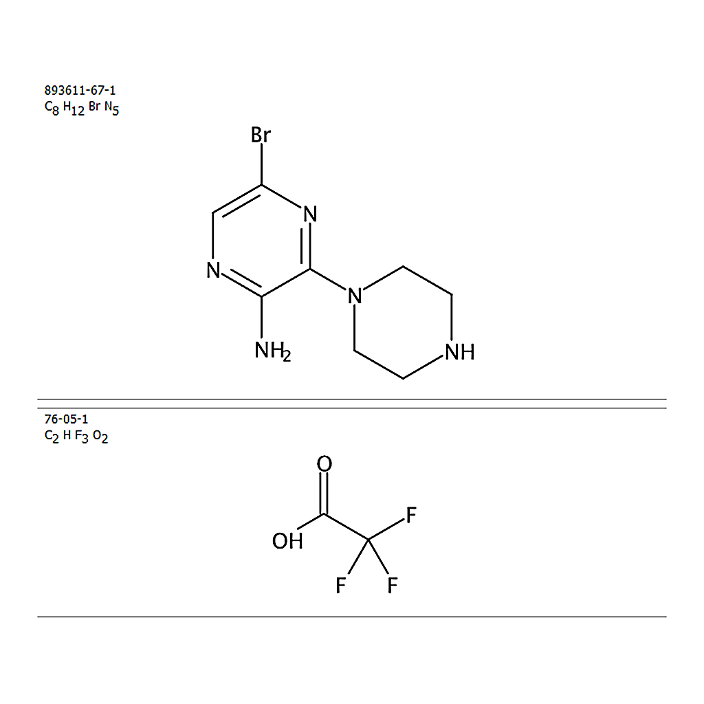 RHAWN 5-Bromo-3-(piperazin-1-yl)pyrazin-2-amine 2，2，2-trifluoroacetate