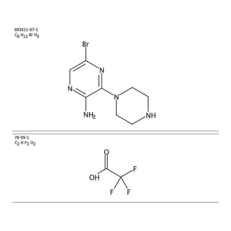 RHAWN 5-Bromo-3-(piperazin-1-yl)pyrazin-2-amine 2,2,2-trifluoroacetate