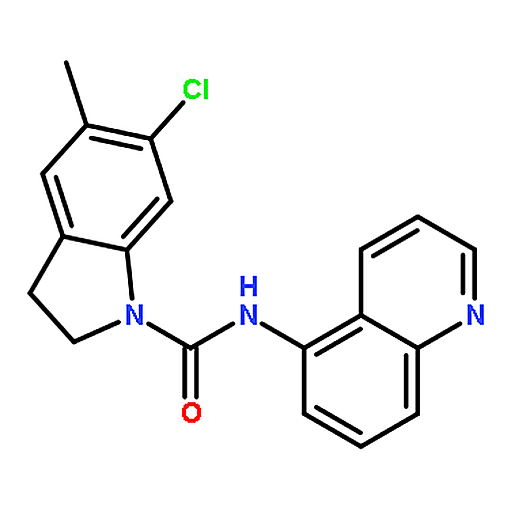 RHAWN 6-Chloro-5-methyl-N-(quinolin-5-yl)indoline-1-carboxamide