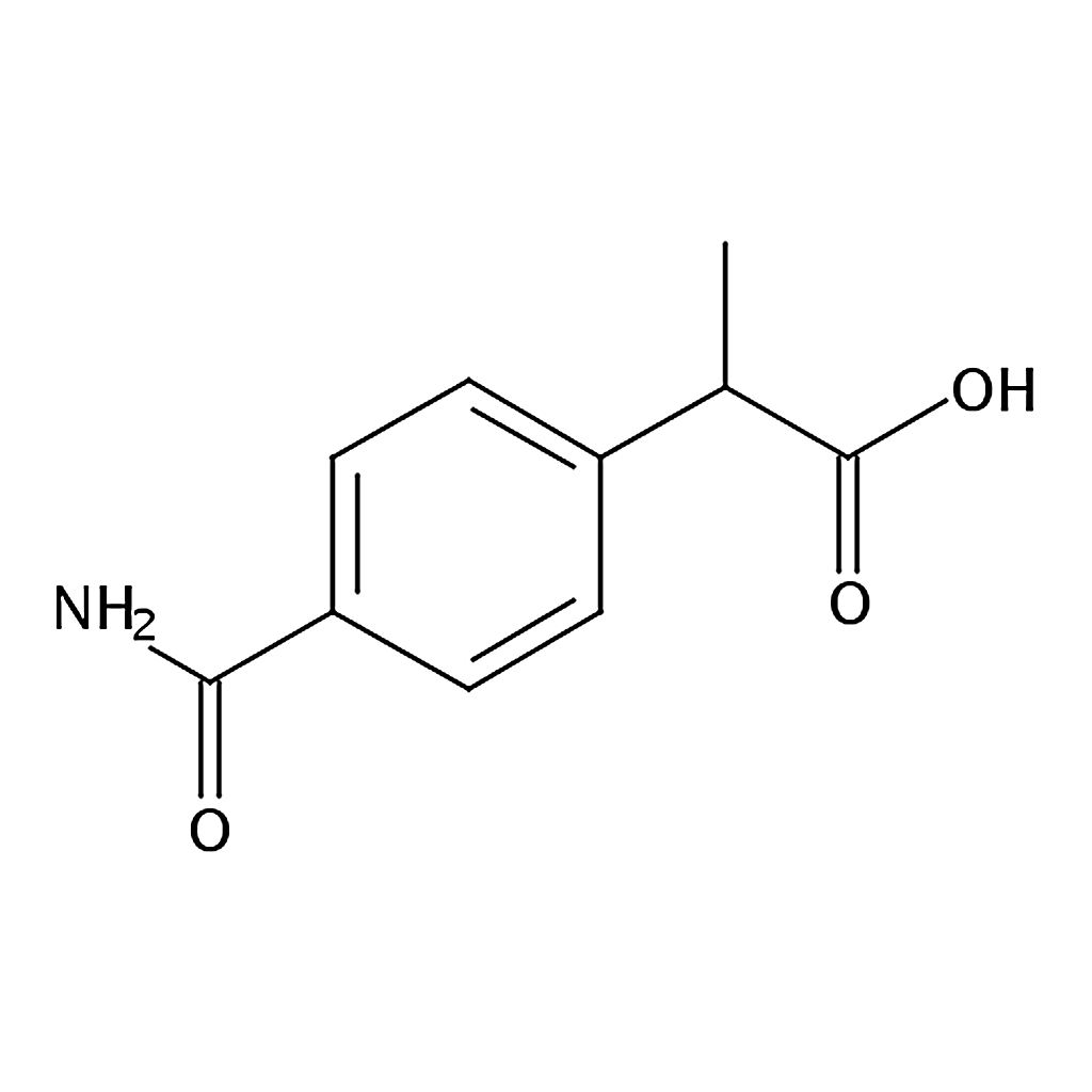 RHAWN 2-(4-Carbamoylphenyl)propanoic acid