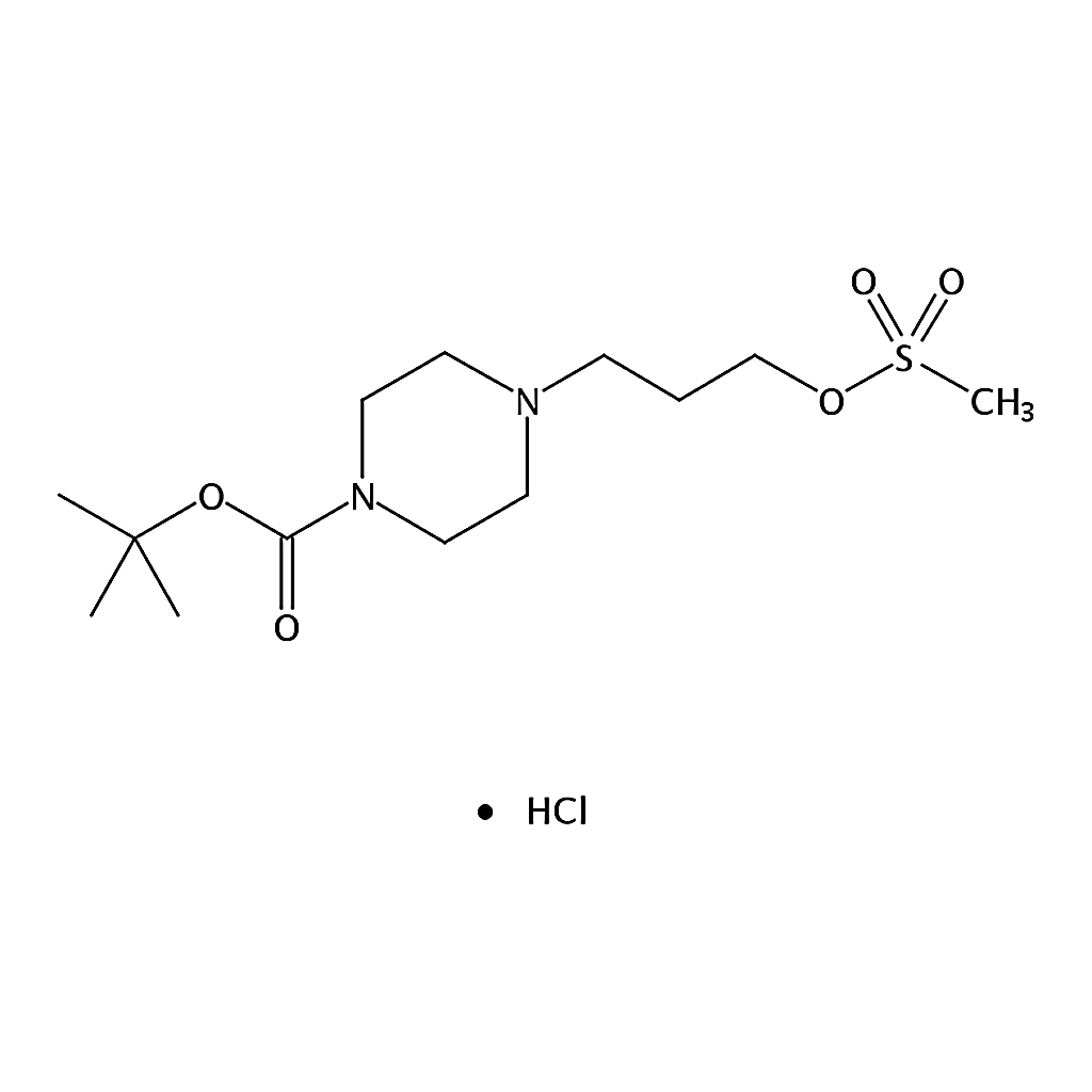 RHAWN tert-Butyl 4-[3-(methansulfonyloxy)propyl]piperazine- 1-carboxylate hydrochloride