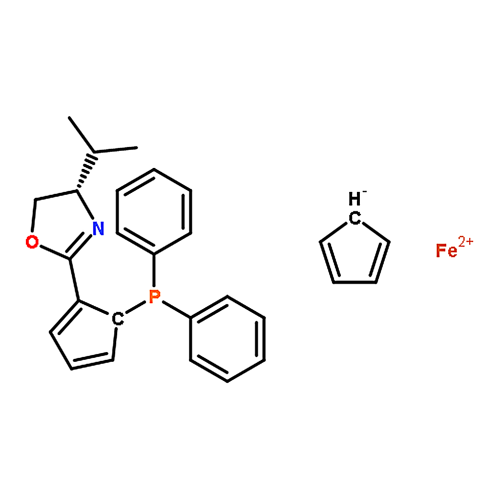 RHAWN (2R)-1-[(4S)-4,5-Dihydro-4-(1-methylethyl)-2-oxazolyl]-2-(diphenylphosphino)ferrocene